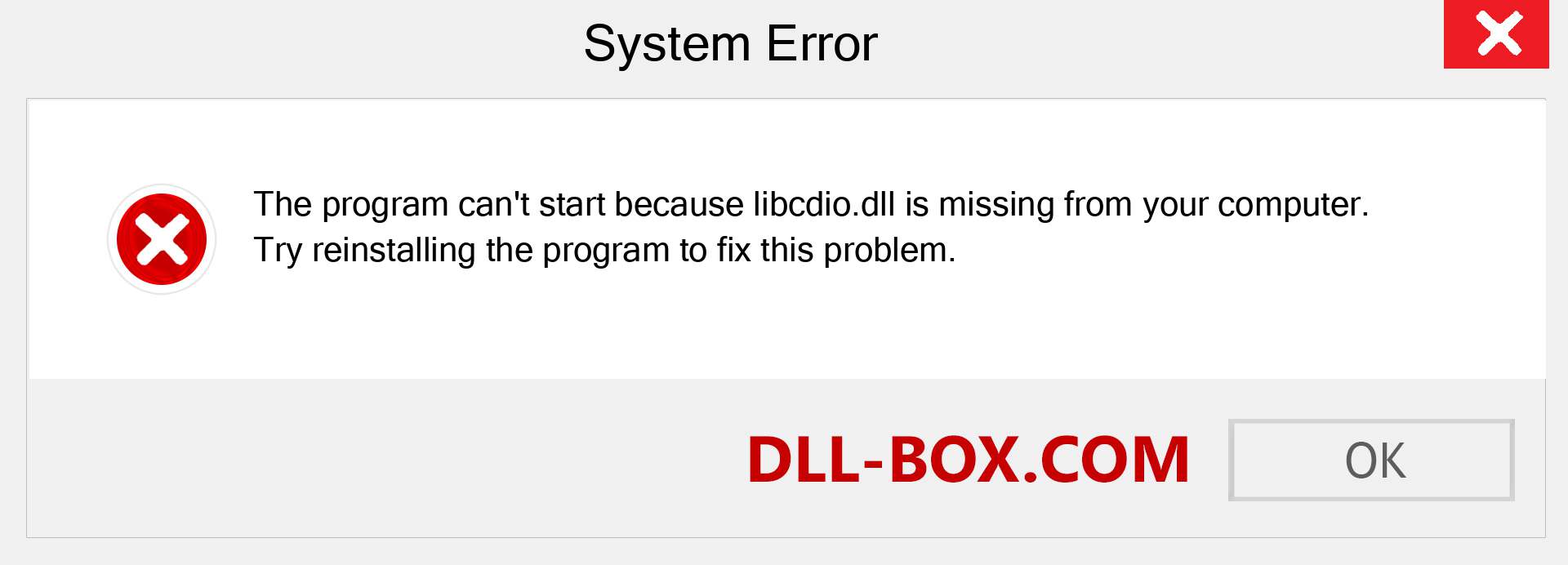  libcdio.dll file is missing?. Download for Windows 7, 8, 10 - Fix  libcdio dll Missing Error on Windows, photos, images